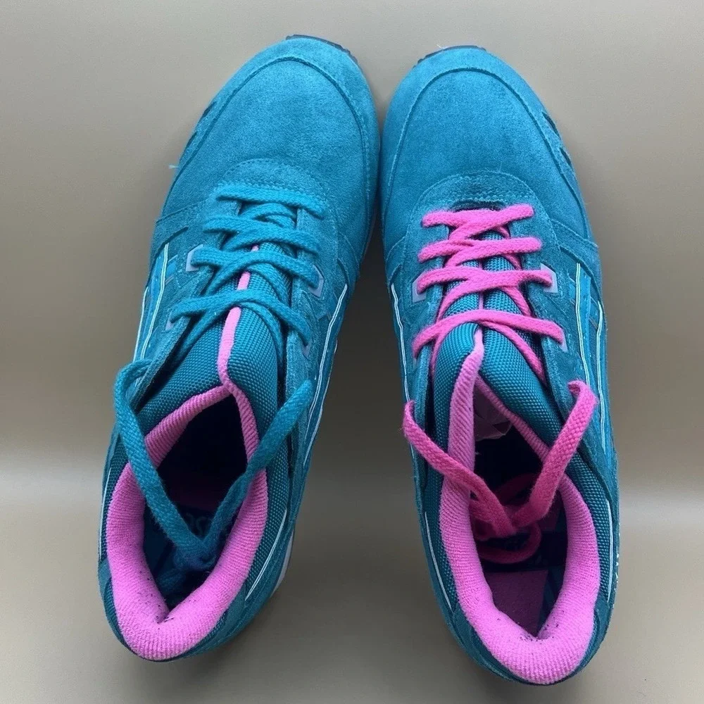 ASICS Gel Lyte III 3 Tropical Green Pink Retro Shoes - Men's Size 9 USED